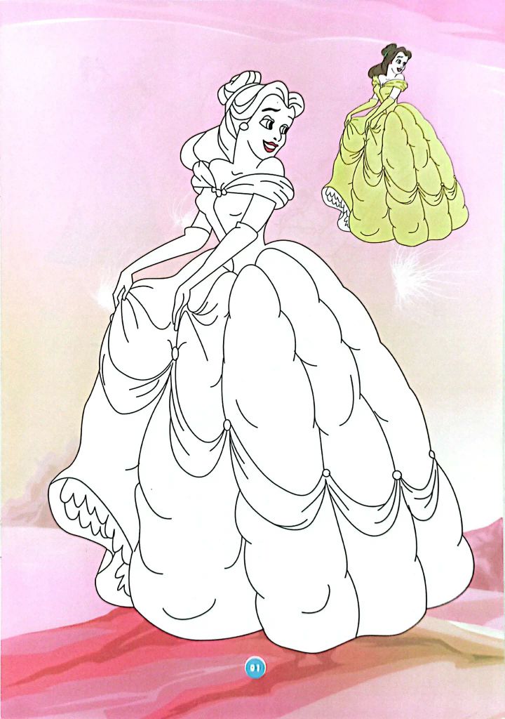 BÉ TÔ MÀU CÔNG CHÚA DISNEY - QUYỂN 1