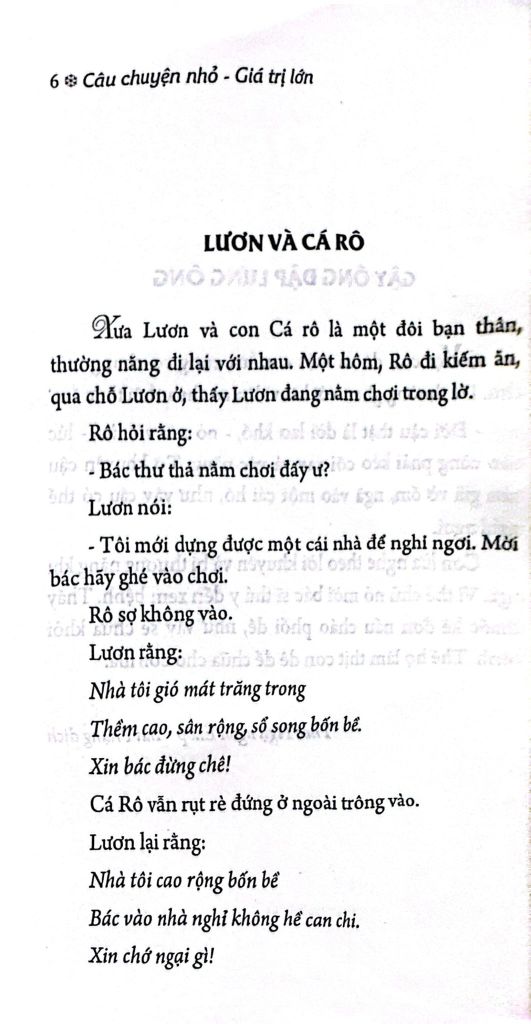 CÂU CHUYỆN NHỎ GIÁ TRỊ LỚN-GẬY ÔNG ĐẬP LƯNG ÔNG
