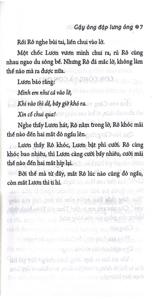 CÂU CHUYỆN NHỎ GIÁ TRỊ LỚN-GẬY ÔNG ĐẬP LƯNG ÔNG