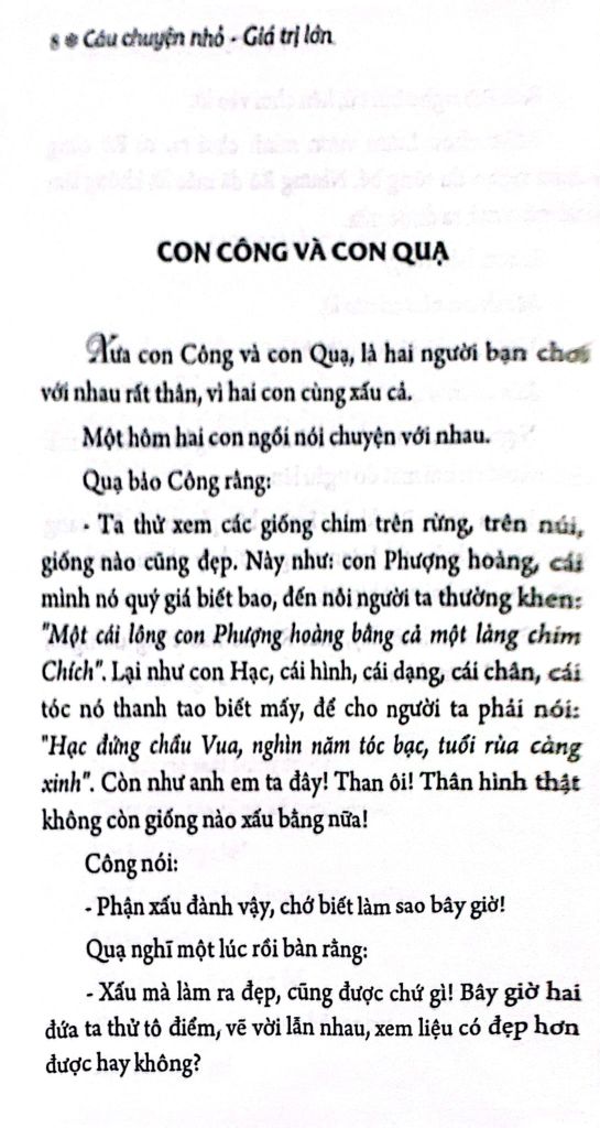 CÂU CHUYỆN NHỎ GIÁ TRỊ LỚN-GẬY ÔNG ĐẬP LƯNG ÔNG