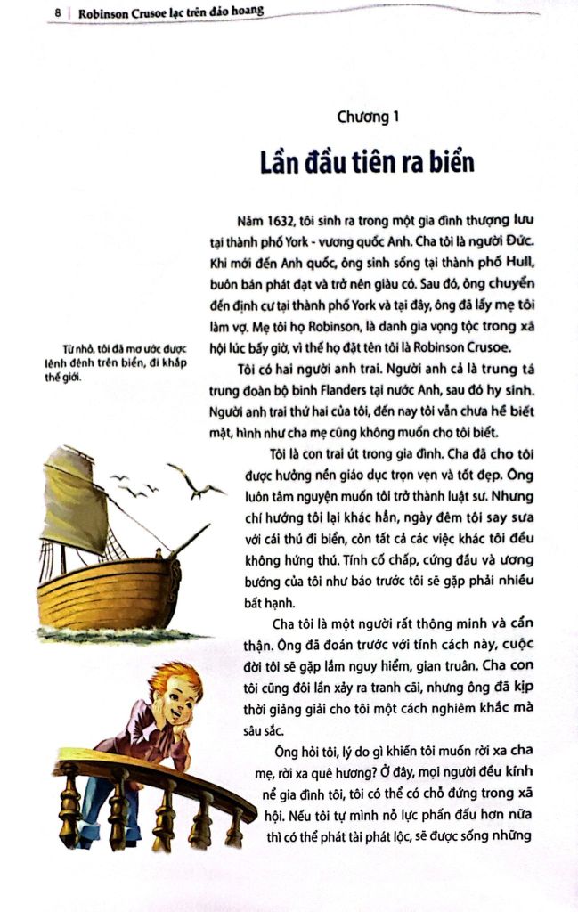 DANH TÁC TRONG NHÀ TRƯỜNG-ROBINSON CRUSOE LẠC TRÊN HOANG ĐẢO