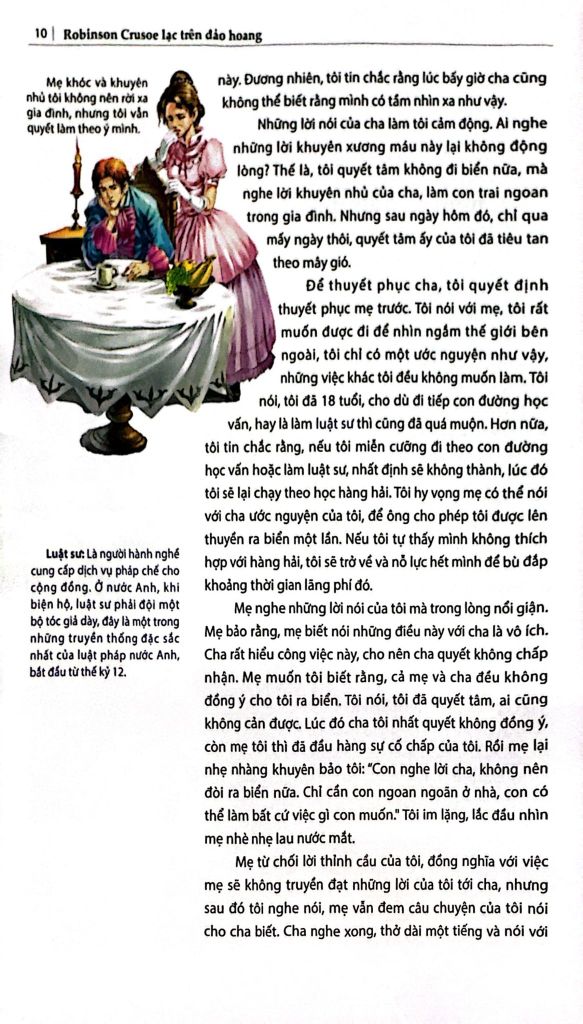 DANH TÁC TRONG NHÀ TRƯỜNG-ROBINSON CRUSOE LẠC TRÊN HOANG ĐẢO