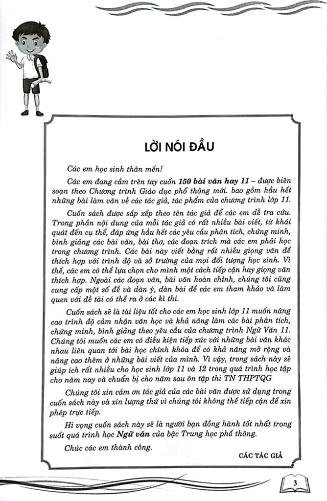 150 BÀI VĂN HAY LỚP 11 (BS THEO CHƯƠNG TRÌNH GDPT MỚI)