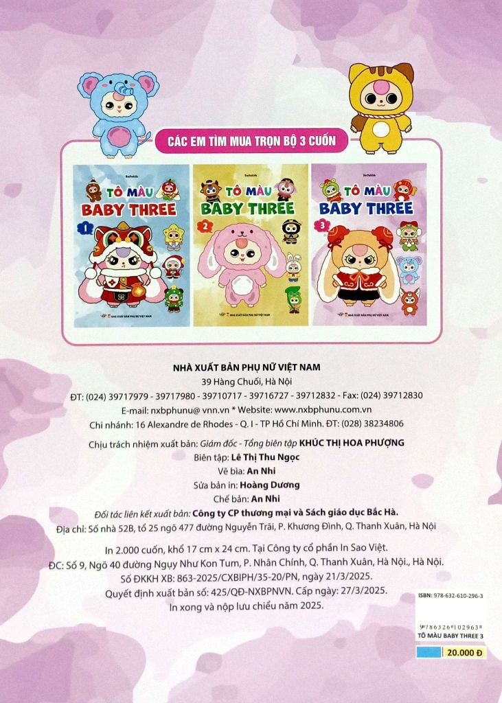 TÔ MÀU BABY THREE T3