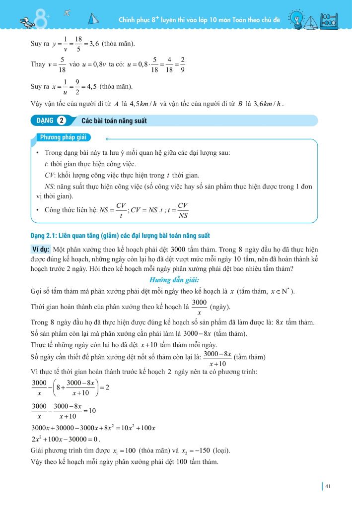 CHINH PHỤC 8+ LUYỆN THI VÀO LỚP 10 MÔN TOÁN THEO CHỦ ĐỀ