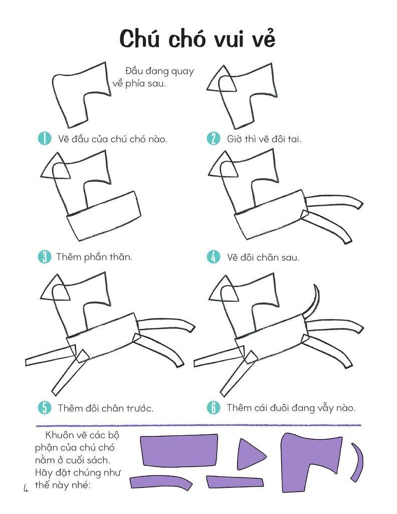 Vẽ Động Vật Bằng Khuôn Hình Sáng Tạo