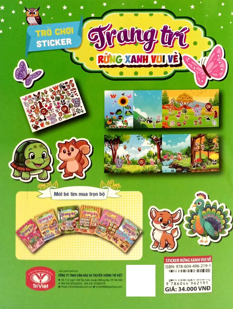TRÒ CHƠI STICKER - RỪNG XANH VUI VẺ