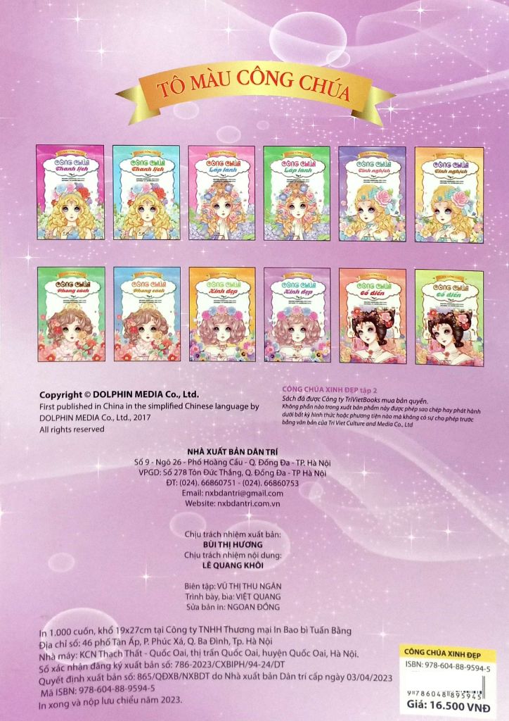 TÔ MÀU CÔNG CHÚA - CÔNG CHÚA XINH ĐẸP T2