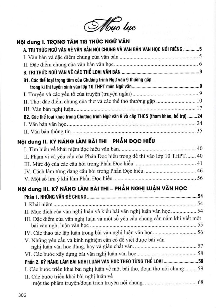 ÔN THI VÀO LỚP 10 MÔN NGỮ VĂN ( DÙNG CHUNG)