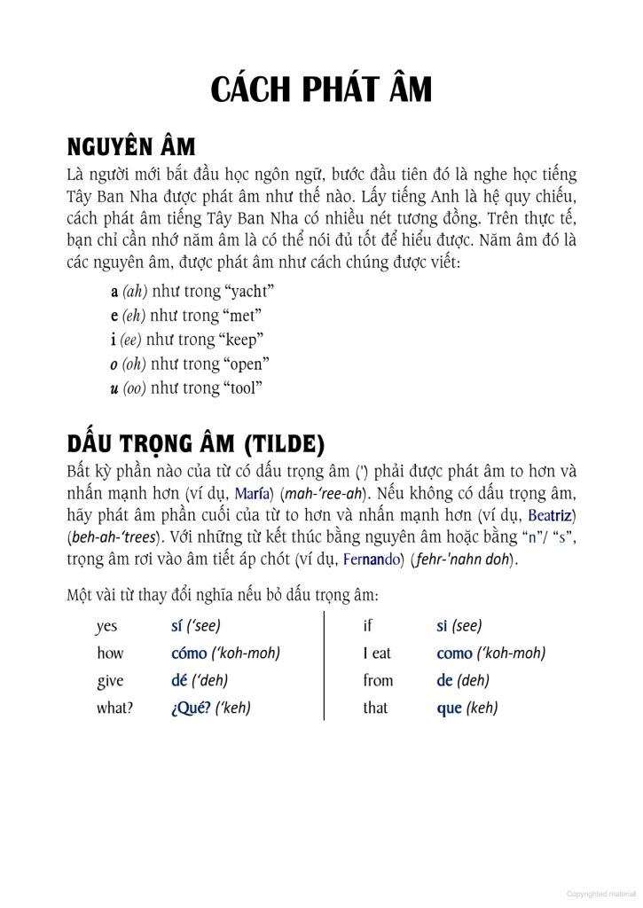 TỰ HỌC 3000 CÂU GIAO TIẾP TIẾNG TÂY BAN NHA THÔNG DỤNG