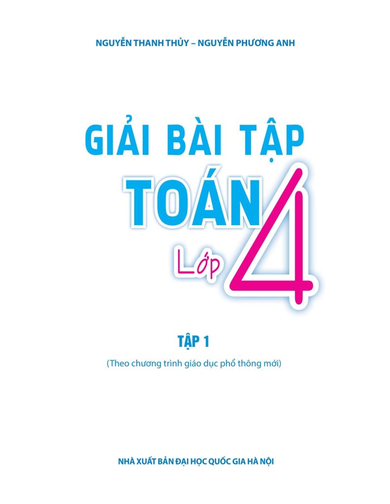 Giải Bài Tập Toán Lớp 4 - Tập 1