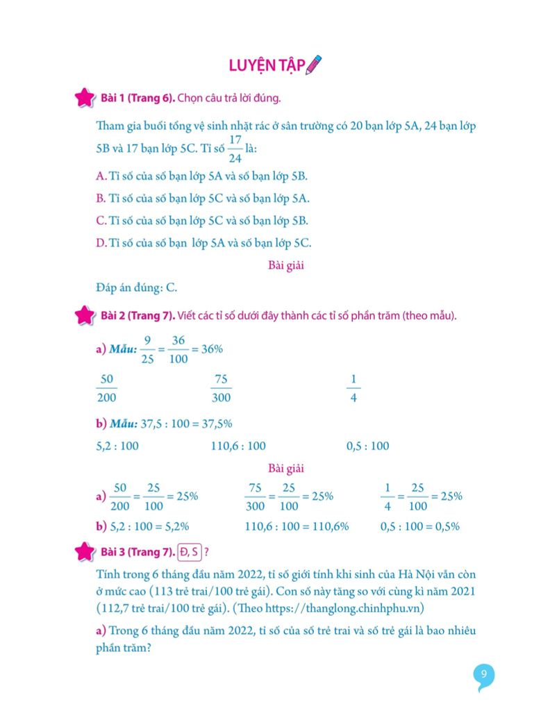 Giải Bài Tập Toán Lớp 5 Tập 2