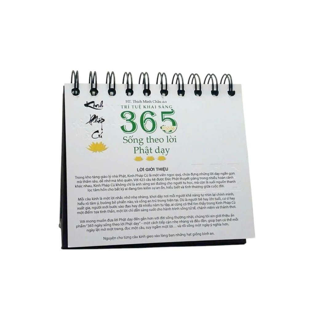 KINH PHÁP CÚ-365 NGÀY SỐNG THEO LỜI PHẬT DẠY