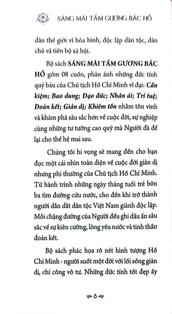 SÁNG MÃI TẤM GƯƠNG-BÁC HỒ NHÂN ÁI
