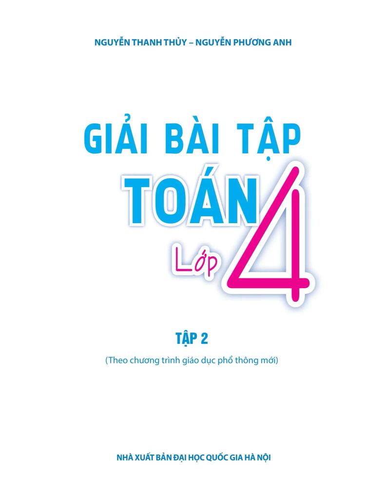 Giải Bài Tập Toán Lớp 4 - Tập 2