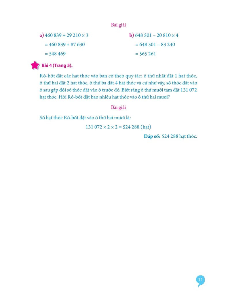 Giải Bài Tập Toán Lớp 4 - Tập 2