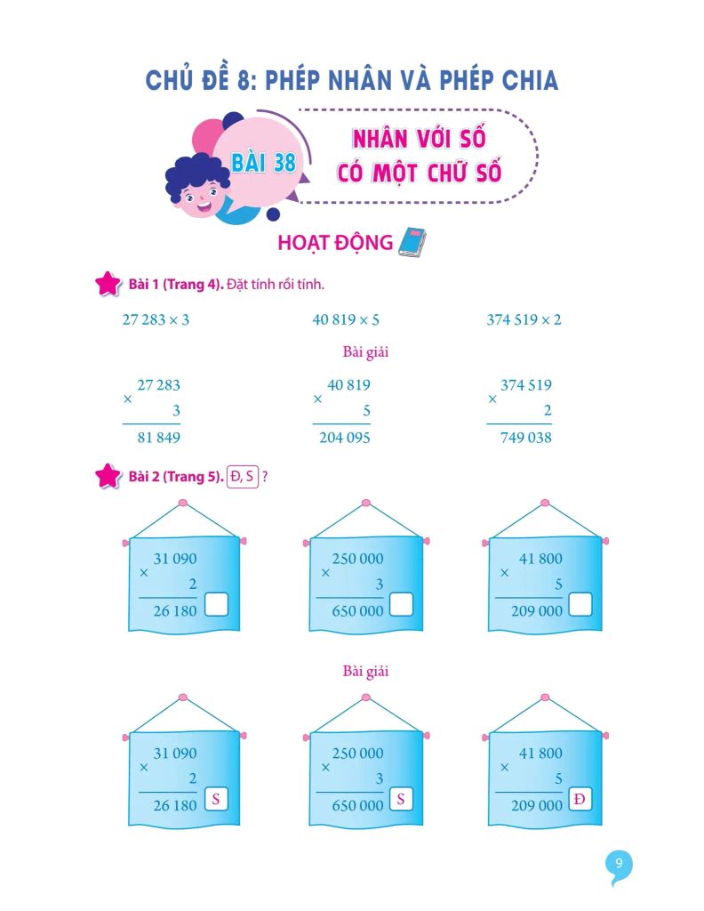 Giải Bài Tập Toán Lớp 4 - Tập 2