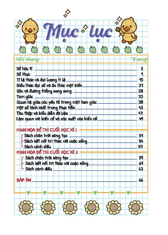 TAKE NOTE TOÁN 7-DÙNG CHO CẢ 3 BỘ SGK MỚI