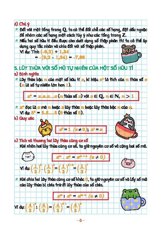 TAKE NOTE TOÁN 7-DÙNG CHO CẢ 3 BỘ SGK MỚI