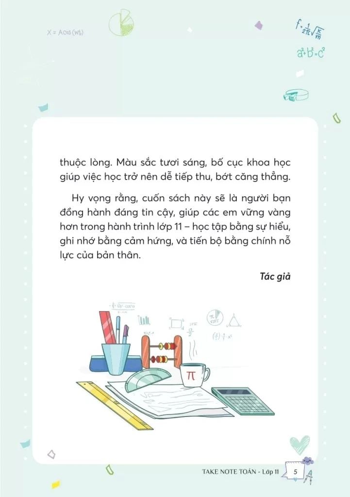 TAKE NOTE TOÁN LỚP 11-TỔNG HỢP KIẾN THỨC HIỂU NHANH, NHỚ LÂU