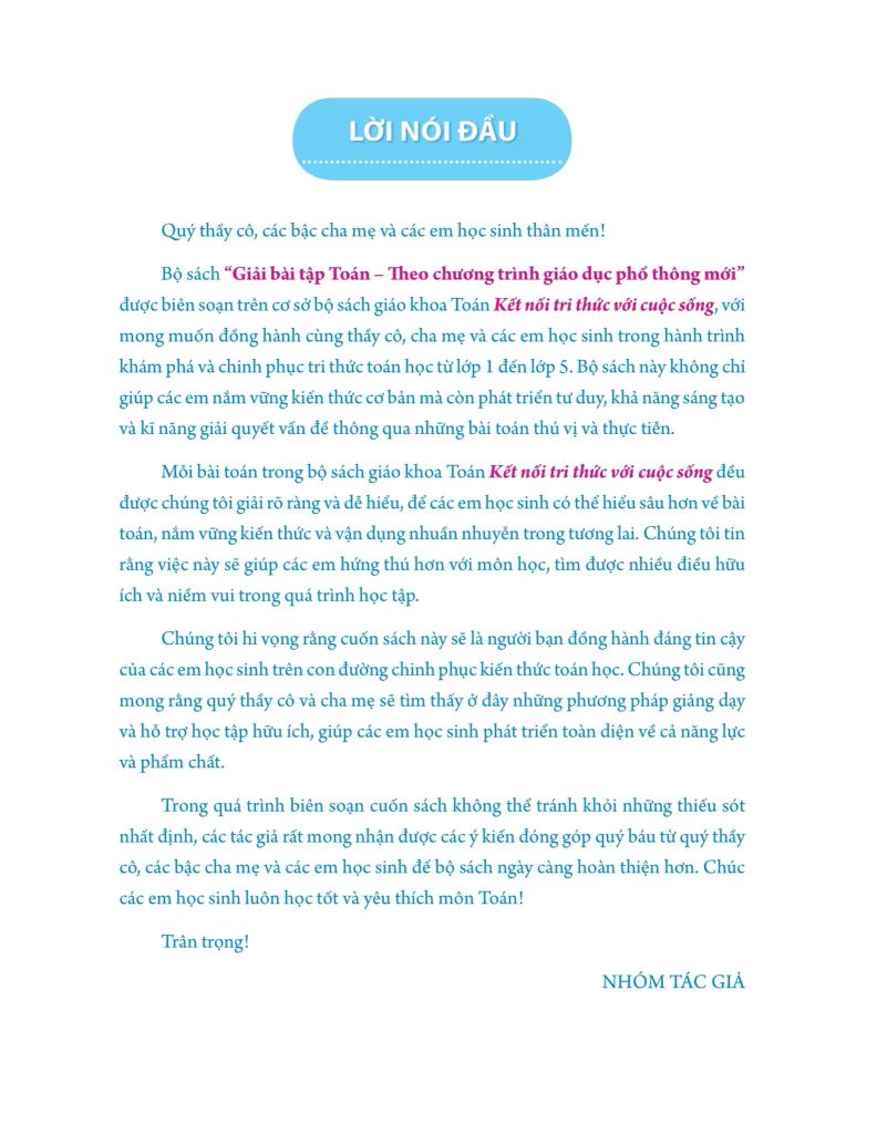 GIẢI BÀI TẬP TOÁN 3/1 (THEO CT GDPT MỚI)