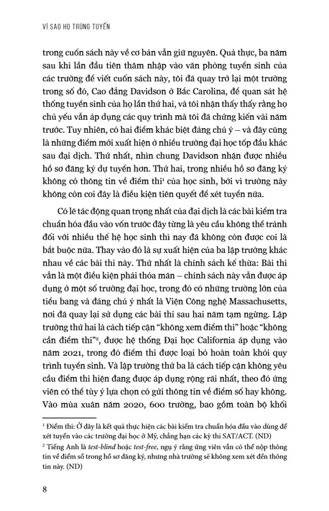 Vì Sao Họ Trúng Tuyển - Góc Nhìn Của Nhà Tuyển Sinh Đại Học