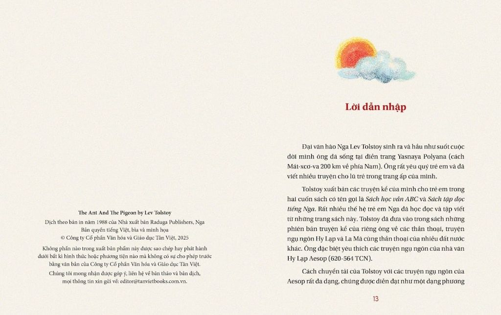 KIẾN VÀ CHIM BỒ CÂU