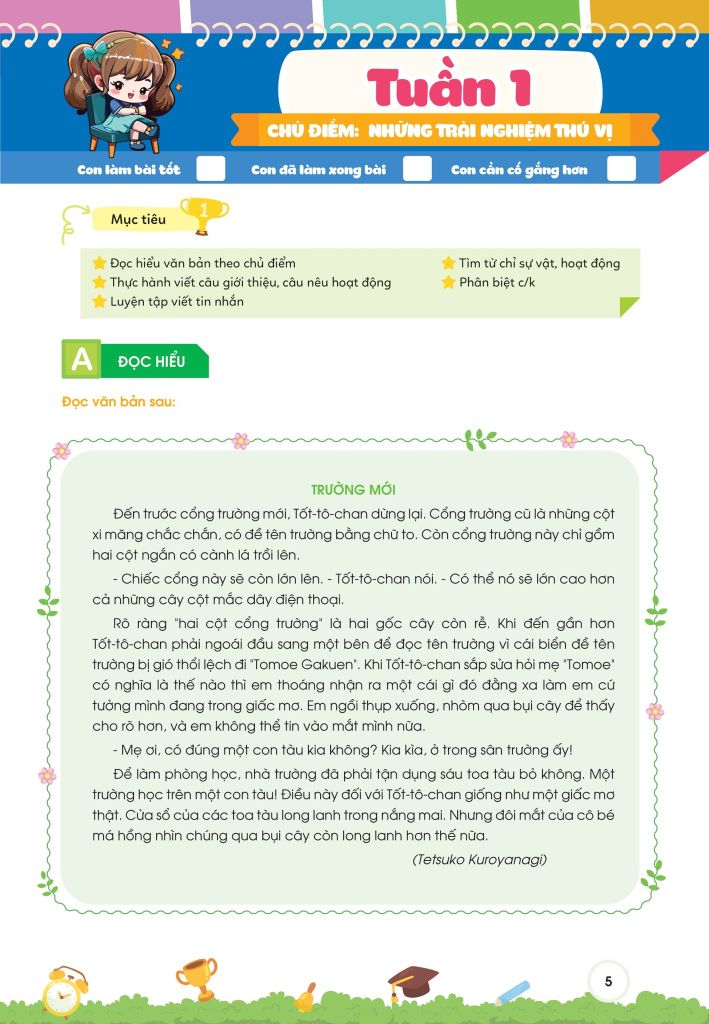 PHIẾU BÀI TẬP CỦNG CỐ TIẾNG VIỆT THEO TUẦN LỚP 3