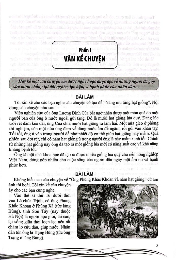 207 ĐỀ VÀ BÀI VĂN HAY 5 (DÙNG CHUNG CÁC BỘ SGK HIỆN HÀNH)