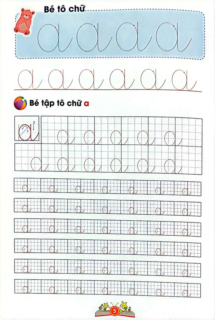 Bé Tự Tin Vào Lớp Một -  Vở Tập Tô Chữ