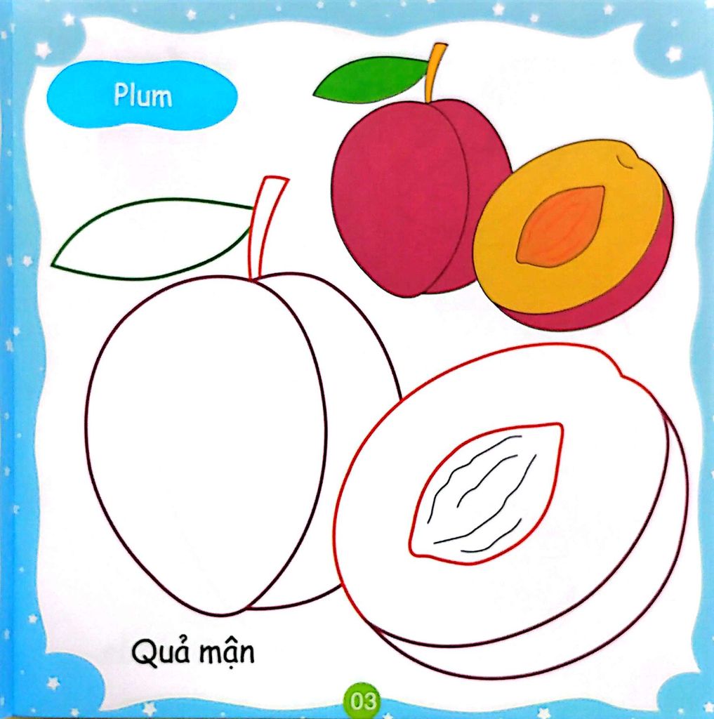 BÉ TÔ MÀU SÁNG TẠO - TRÁI CÂY