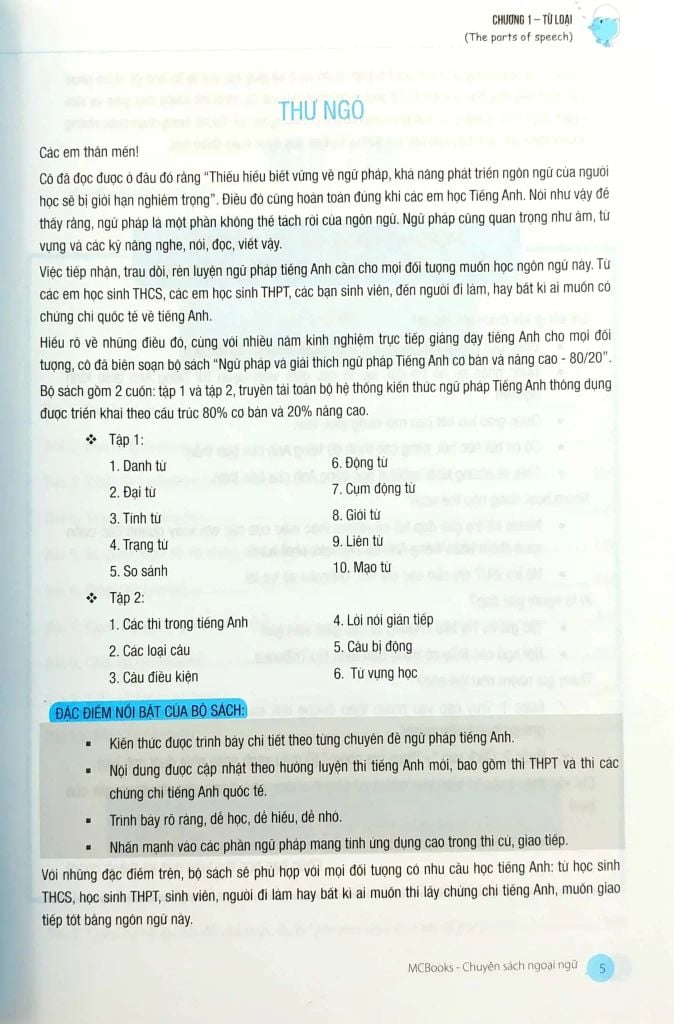 NGỮ PHÁP VÀ GIẢI THÍCH NGỮ PHÁP TIẾNG ANH-CƠ BẢN VÀ NÂNG CAO T1 80/20 (2025)