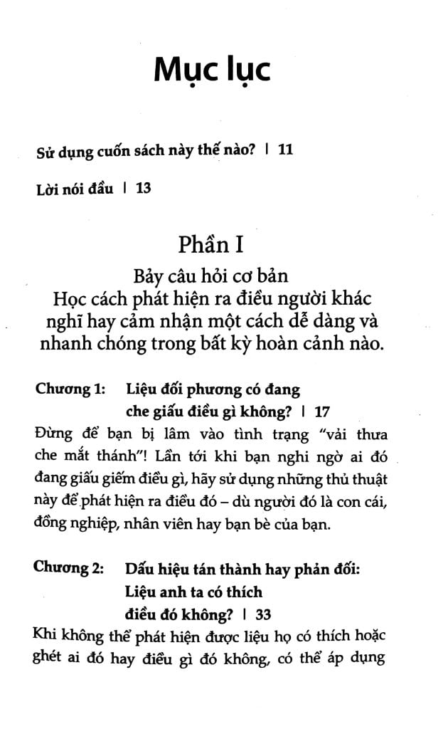 Đọc Vị Bất Kỳ Ai Để Không Bị Lừa Dối Và Lợi Dụng