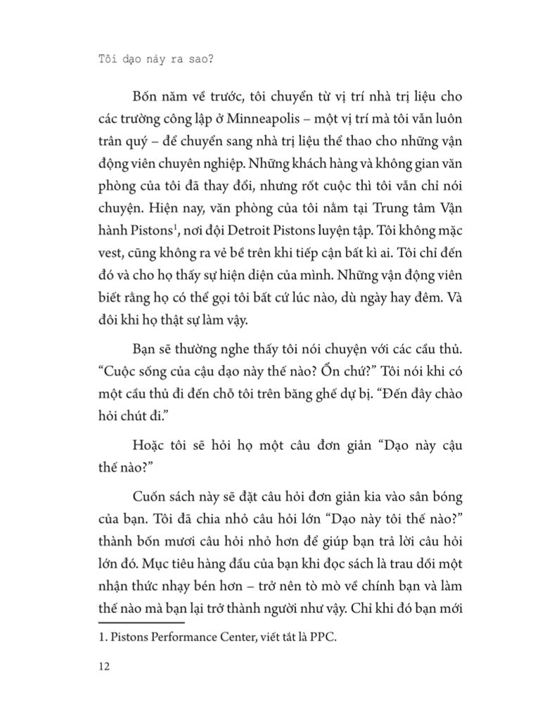 TÔI DẠO NÀY RA SAO- 40 CUỘC HỘI THOẠI CẦN CÓ VỚI CHÍNH MÌNH