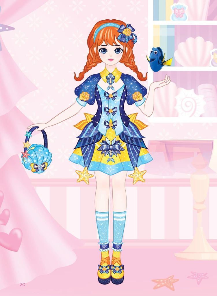 Nhật Ký Công Chúa - Lâu Đài Biển Xanh (150+ Stickers Dễ Thương)