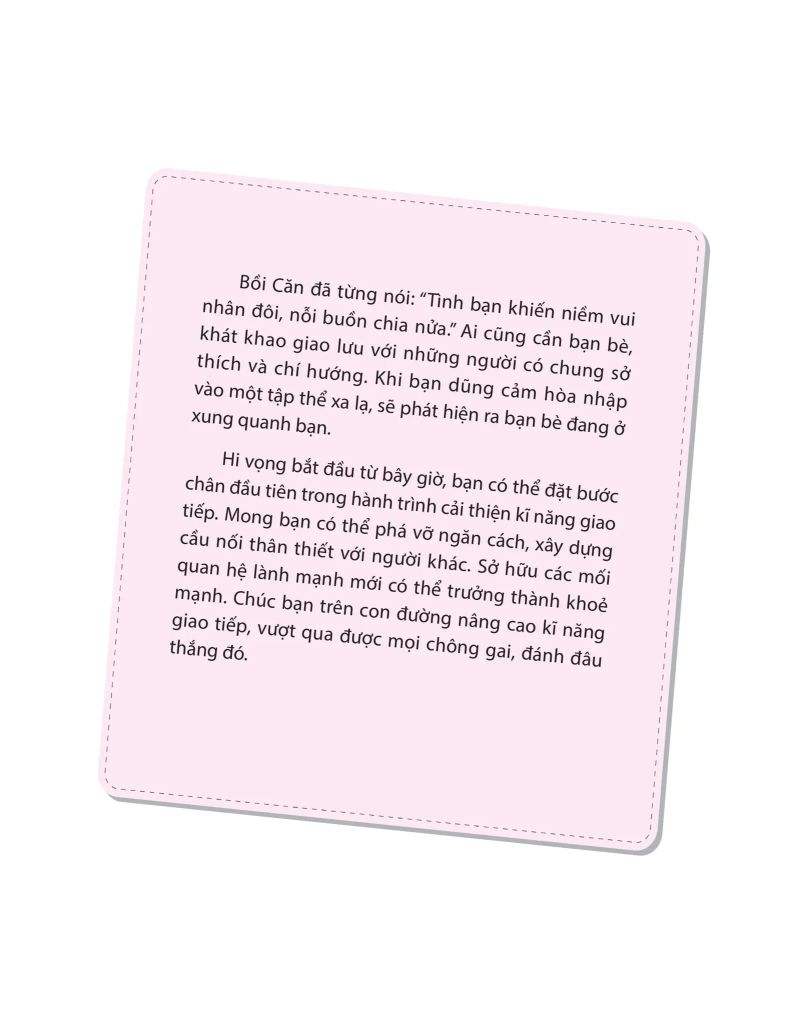 Rèn Kĩ Năng Sống Cho Học Sinh - Kĩ Năng Giao Tiếp