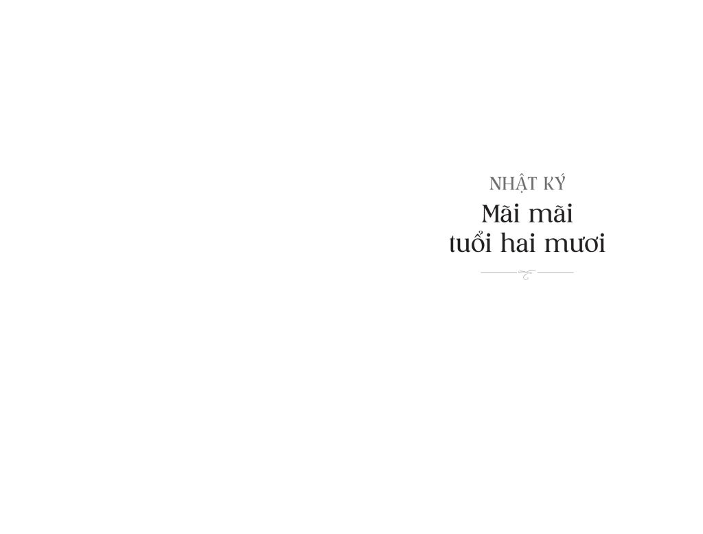 MÃI MÃI TUỔI HAI MƯƠI