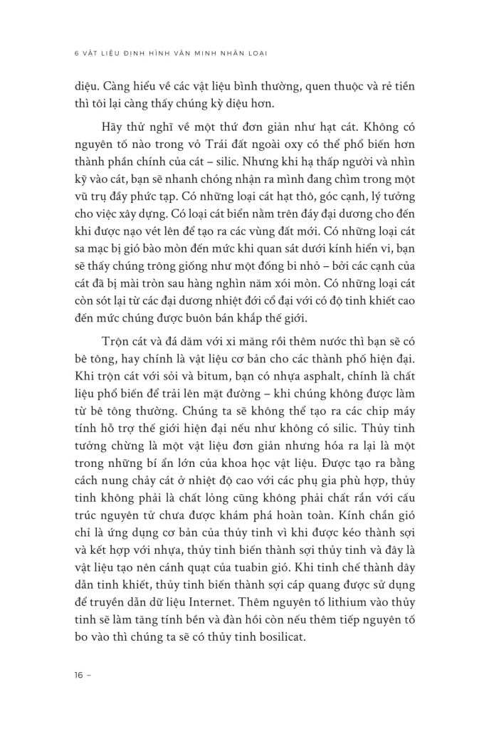 6 VẬT LIỆU ĐỊNH HÌNH VĂN MINH NHÂN LOẠI-LỊCH SỬ CỦA CÁT MUỐI SẮT...