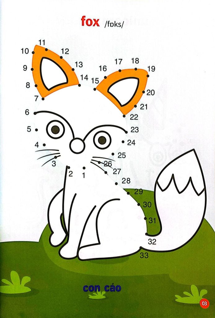 NỐI SỐ VÀ TÔ MÀU  - NHỮNG CON VẬT NGỘ NGHĨNH