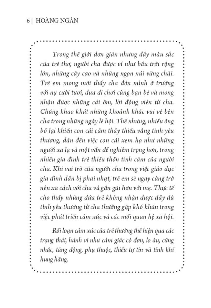 ẢNH HƯỞNG CỦA CHA TỚI CUỘC ĐỜI CON