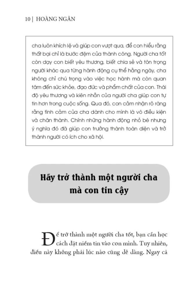 ẢNH HƯỞNG CỦA CHA TỚI CUỘC ĐỜI CON