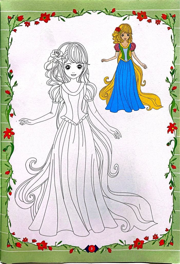Tô Màu Công Chúa - Công Chúa Tóc Dài