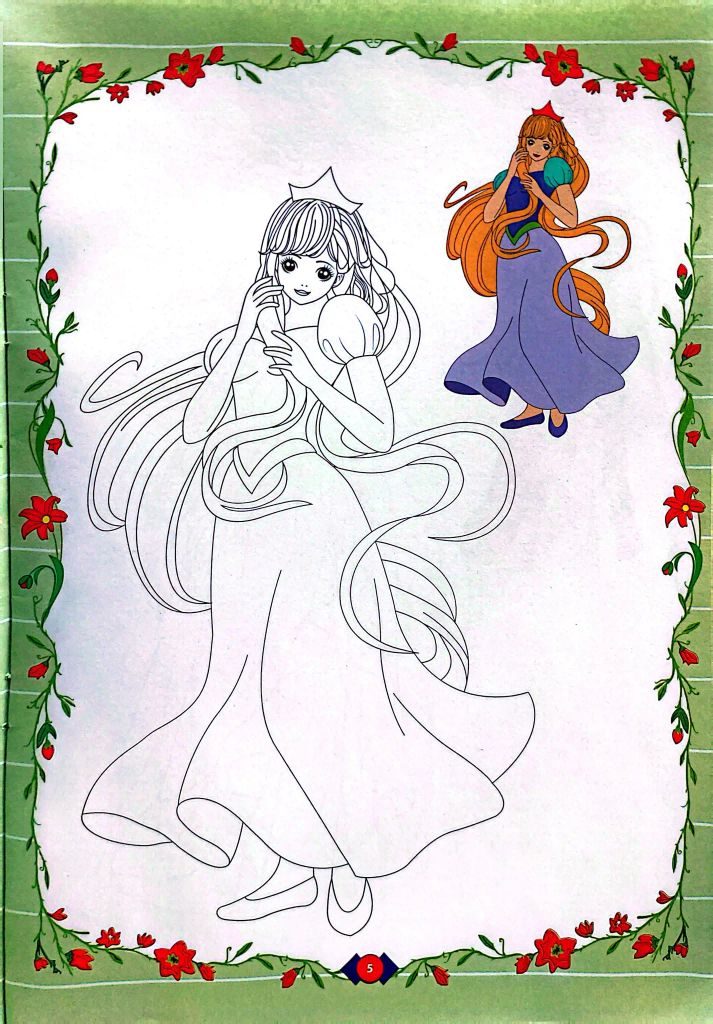 Tô Màu Công Chúa - Công Chúa Tóc Dài