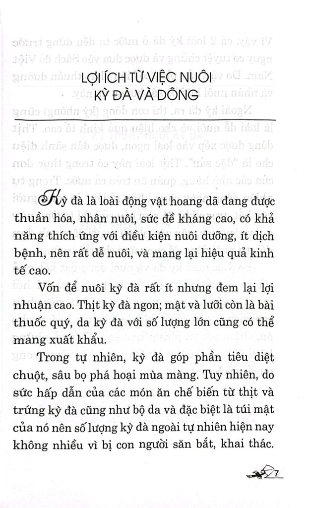 KỸ THUẬT NUÔI KỲ ĐÀ VÀ DÔNG