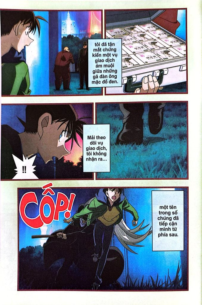 THÁM TỬ LỪNG DANH CONAN T1-CÚ ĐẤM SAPPHIRE XANH (HOẠT HÌNH MÀU)