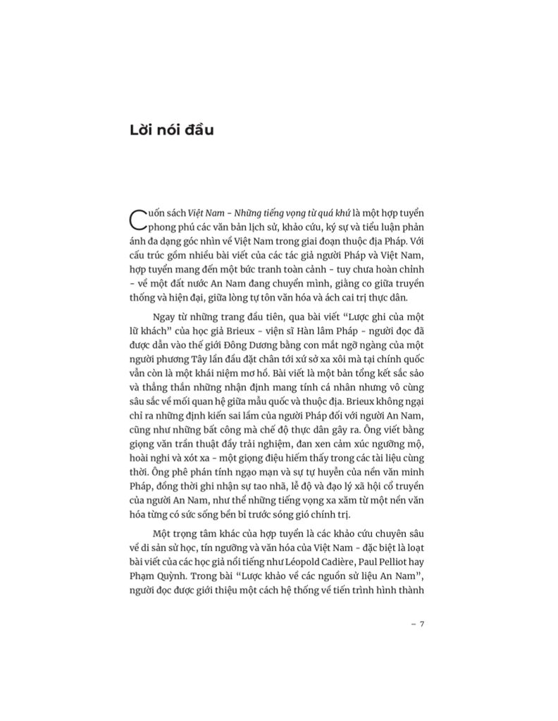 Việt Nam Những Tiếng Vọng Từ Quá Khứ