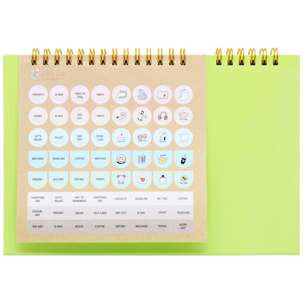 Lịch Linh Lan 2026 - Lịch Bàn Chữ A Calendar 22x15 (Giao mẫu ngẫu nhiên)