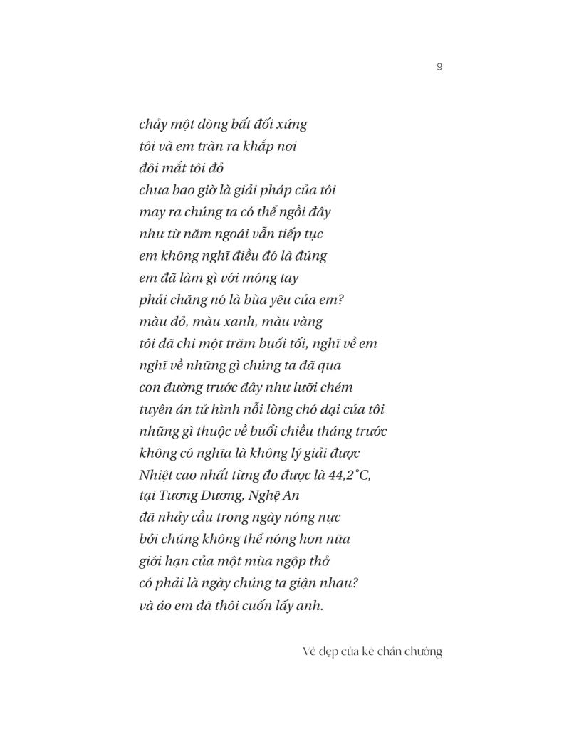 Vẻ Đẹp Của Kẻ Chán Chường-Bán Tự Truyện