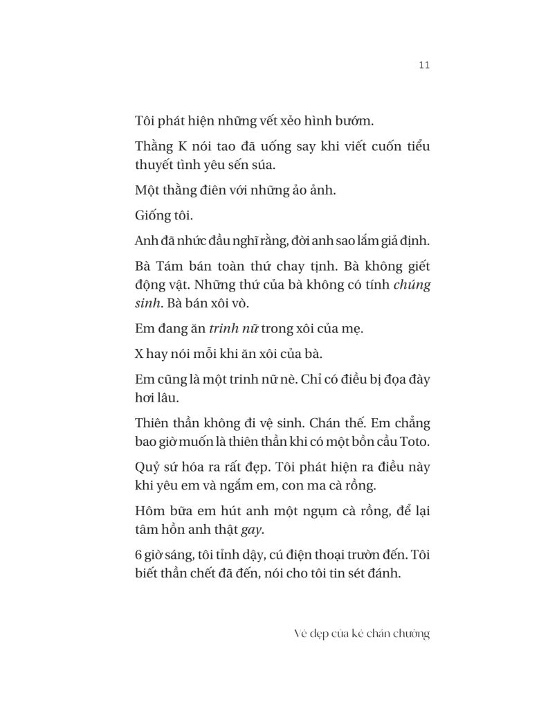 Vẻ Đẹp Của Kẻ Chán Chường-Bán Tự Truyện