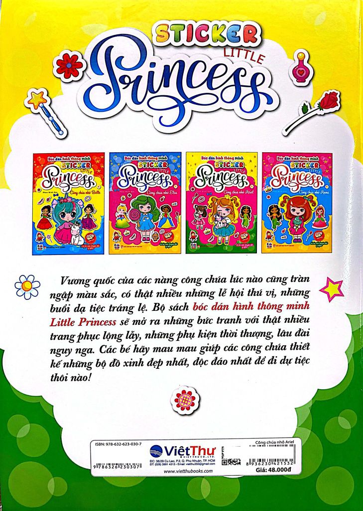 BÓC DÁN HÌNH THÔNG MINH-PRINCESS CÔNG CHÚA NHỎ ARIEL